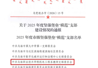 机电工程系教师党支部获评2025年度乌海市坚强堡垒“模范”支部